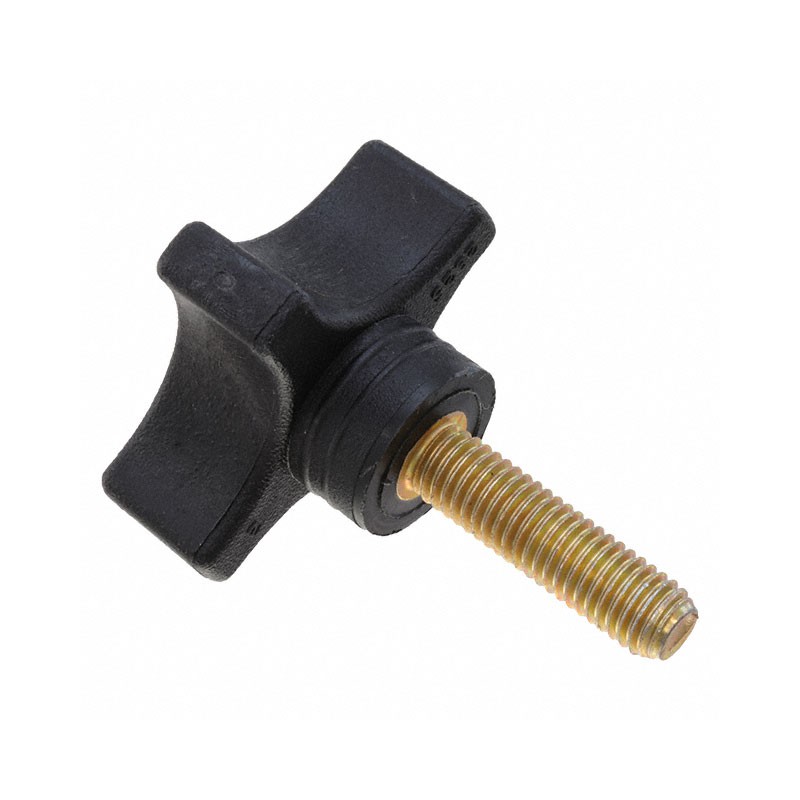 10 pcs : 2825BW - KNOB 4 ARM THERMOPLASTIC