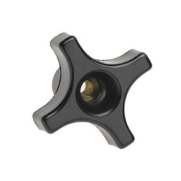 10 pcs : 2820AT - KNOB 4 ARM 1/4'-20 PHENOLIC