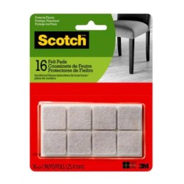 10 pcs : SP844-NA - SCOTCH FELT PADS BEIGE SQUARE