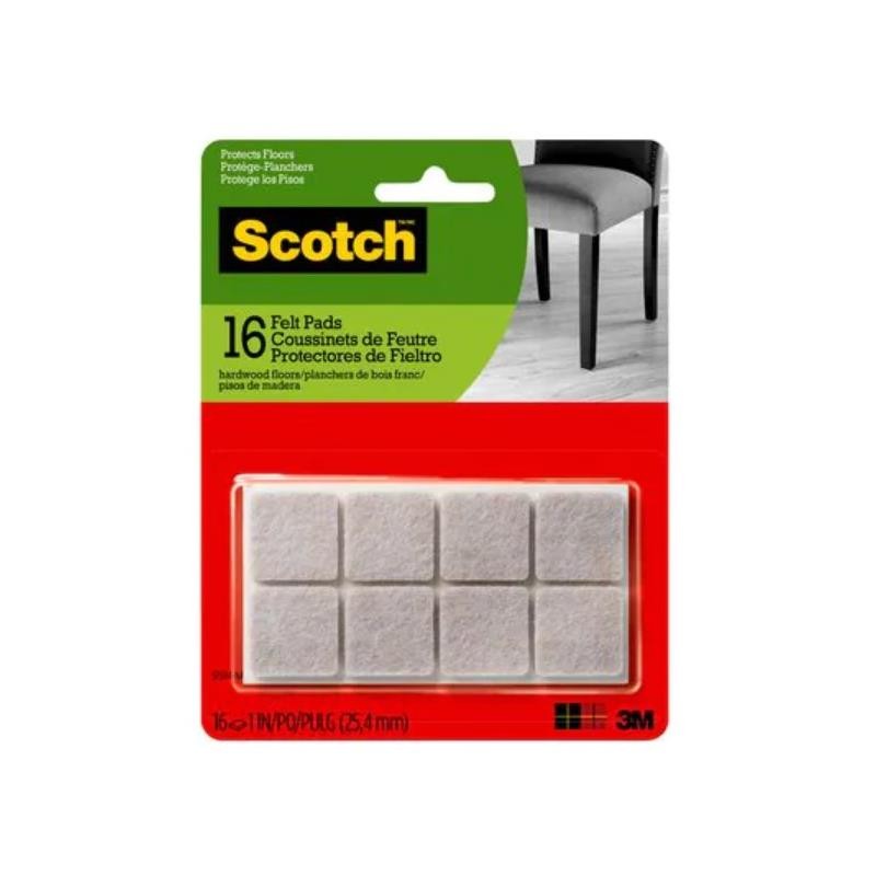 10 pcs : SP844-NA - SCOTCH FELT PADS BEIGE SQUARE