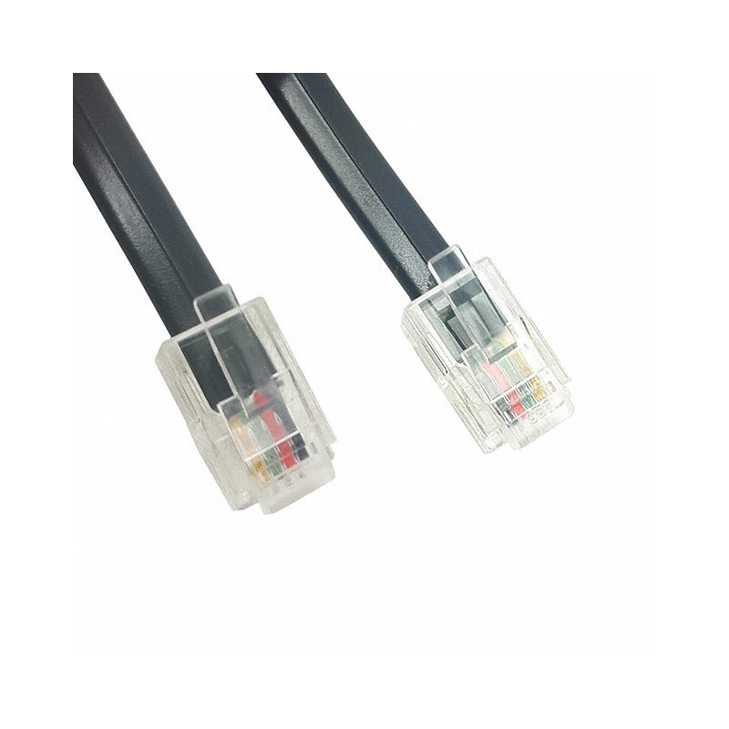 10 pcs : 520-26-4400-BL-0005F - CABLE MOD 4P4C PLUG TO PLUG 5'