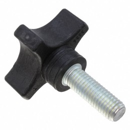 10 pcs : 2825BY - KNOB 4 ARM THERMOPLASTIC