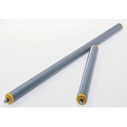 1 pcs - Interroll PVC Round Conveyor Roller Spring Loaded 20mm Dia. x 400mm L, 5N Load Capacity Stainless Steel, 6mm Spindle,