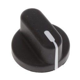 10 pcs : 1505-F - KNOB SMOOTH SKIRT 0.250' POLYPRO