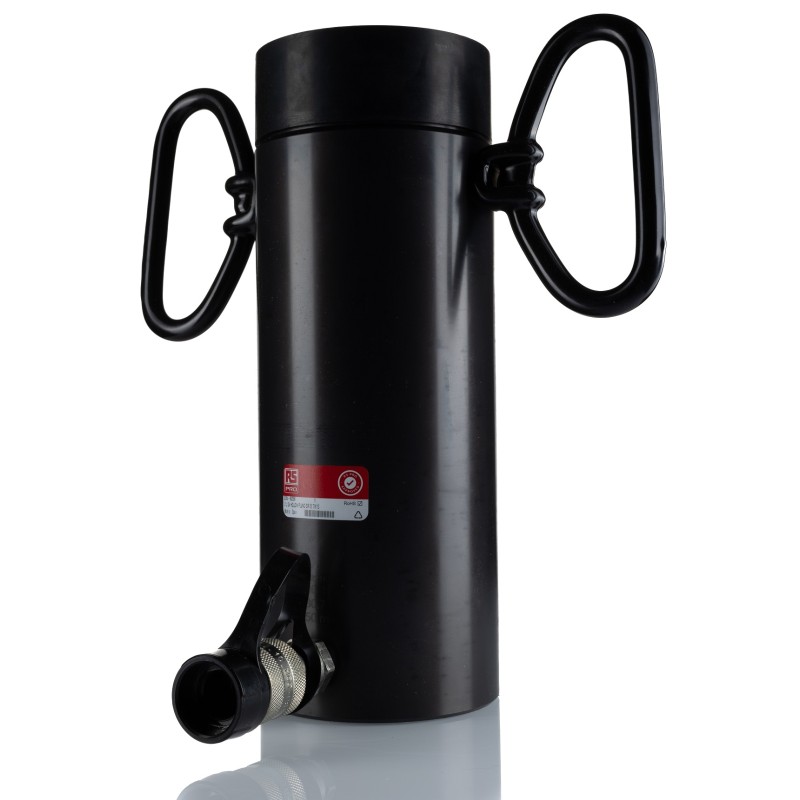 1 pcs - RS PRO Single, Portable Hollow Plunger Hydraulic Cylinders, 30t, 150mm stroke