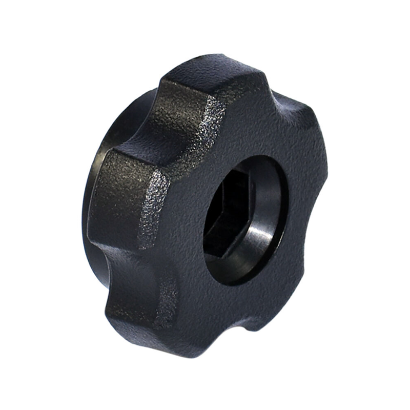 10 pcs : KNH4-HEXF2----- - SELF-ASSEMBLY FLUTED KNOB 1.380