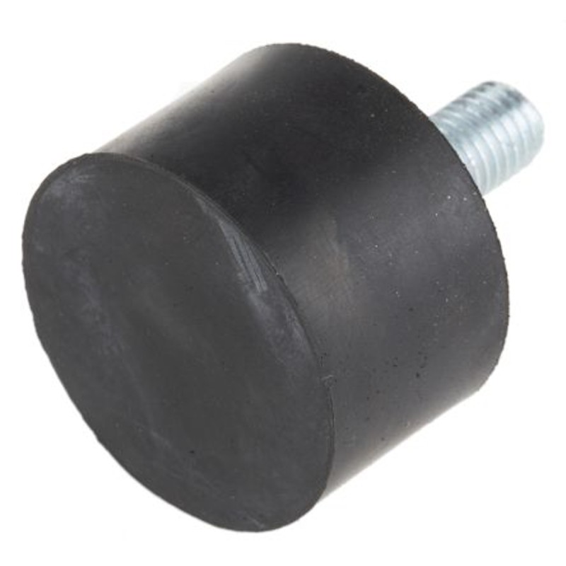 1 pcs - RS PRO Cylindrical M8 Anti Vibration Mount, Male Buffer Foot with 89.6kg Compression Load