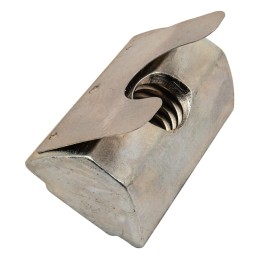 10 pcs : 13038 - ROLL-IN T-SLOT NUT, STEPPED 8, U