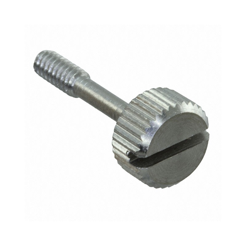 10 pcs : 0100-SS - PANEL SCREW KNOB SLOTTED 4-40
