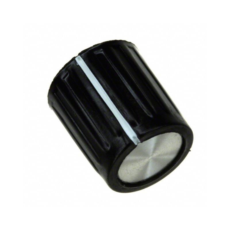10 pcs : MPKG40B18 - KNOB RIBBED 0.125' PLASTIC