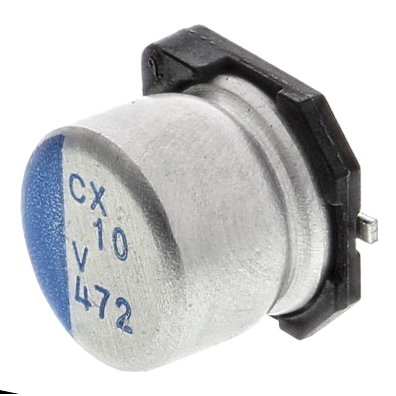 1000 pcs - Nichicon 10μF Surface Mount Polymer Capacitor, 35V dc