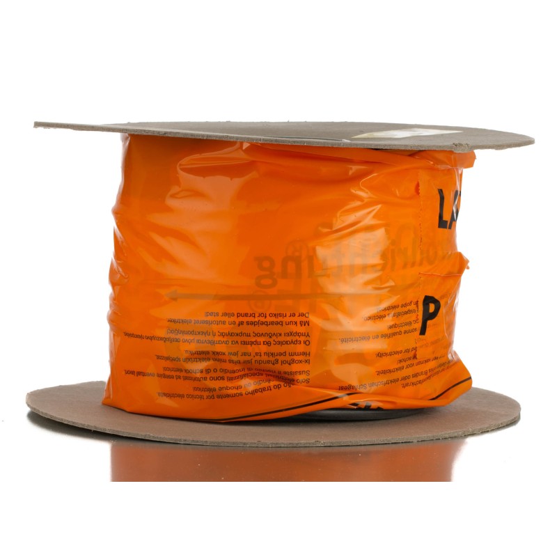 1 Reel of 50 M - Lapp 3 Core Power Cable, 1.5 mm², 50m, Black Silicone Sheath, 500 V