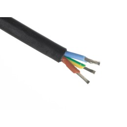1 Reel of 50 M - Lapp 3 Core Power Cable, 1.5 mm², 50m, Black Silicone Sheath, 500 V