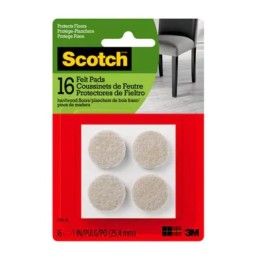 10 pcs : SP801-NA - SCOTCH ROUND FELT PADS SP801-NA
