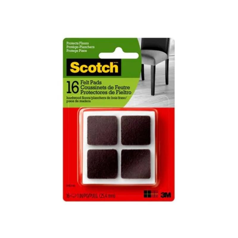 10 pcs : SP854-NA - SCOTCH FELT PADS SQUARE, SP854-N