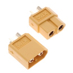 10 pcs : FIT0587 - HIGH QUALITY GOLD PLATED XT60 MA