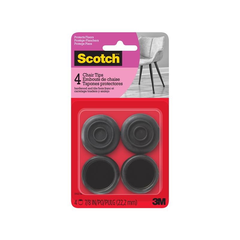 10 pcs : SP602-NA - SCOTCH CHAIR TIPS SP602-NA, BLAC