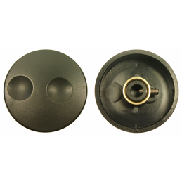 10 pcs : CL71671B - KNOB K18 BLACK 6MM SF