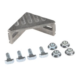 1 pcs - Bosch Rexroth M8 Angle Bracket Connecting Component, Strut Profile 40 mm, Groove Size 10mm