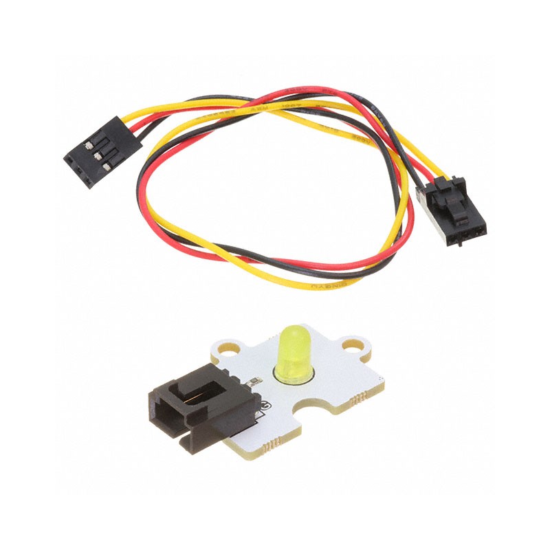 10 pcs : PIS-1265 - OCTOPUS 5MM LED BRICK OBLED - YE