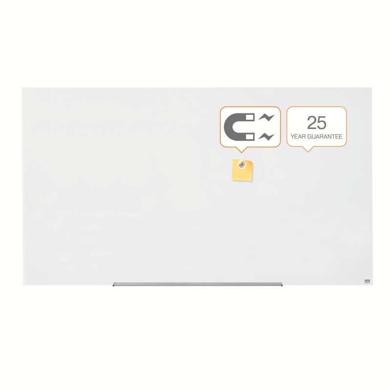 1 pcs - Nobo White Board, 105.9cm Height, 188.3cm Width