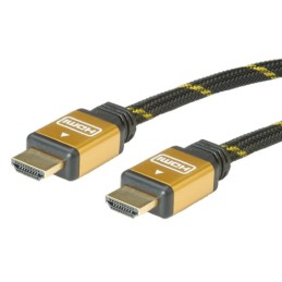 1 pcs - Roline High Speed Male HDMI Ethernet to Male HDMI Ethernet Cable, 2m