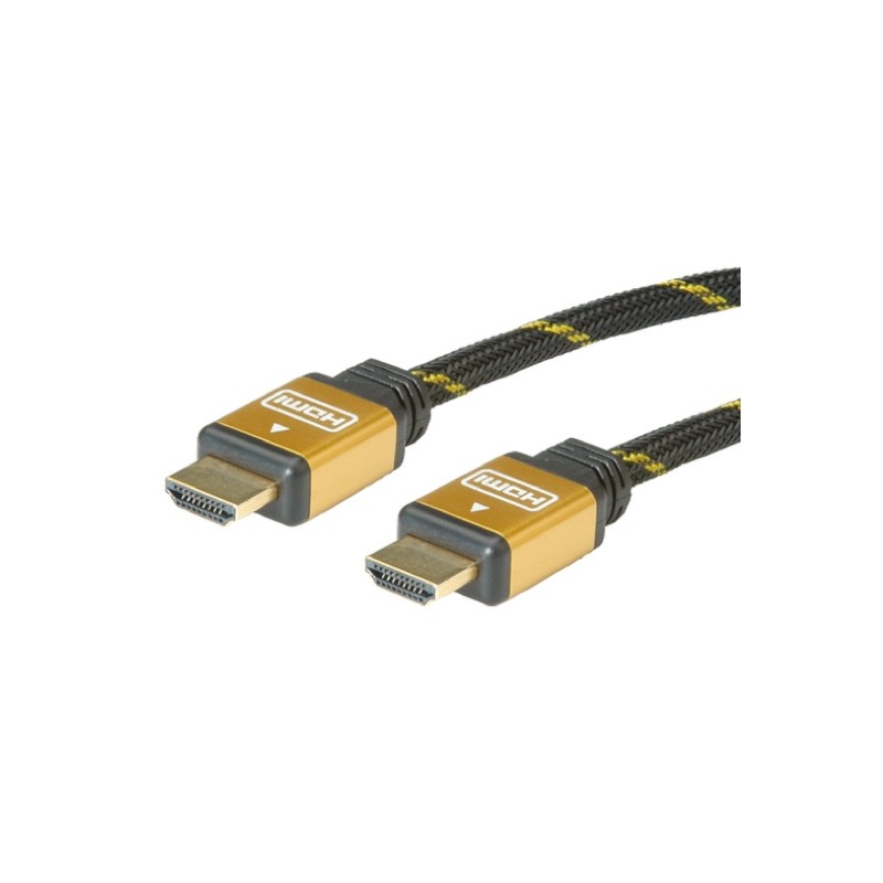 1 pcs - Roline High Speed Male HDMI Ethernet to Male HDMI Ethernet Cable, 2m