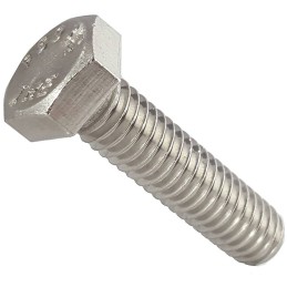 10 pcs - Steel, Hex Bolt, 1/8 x 8in