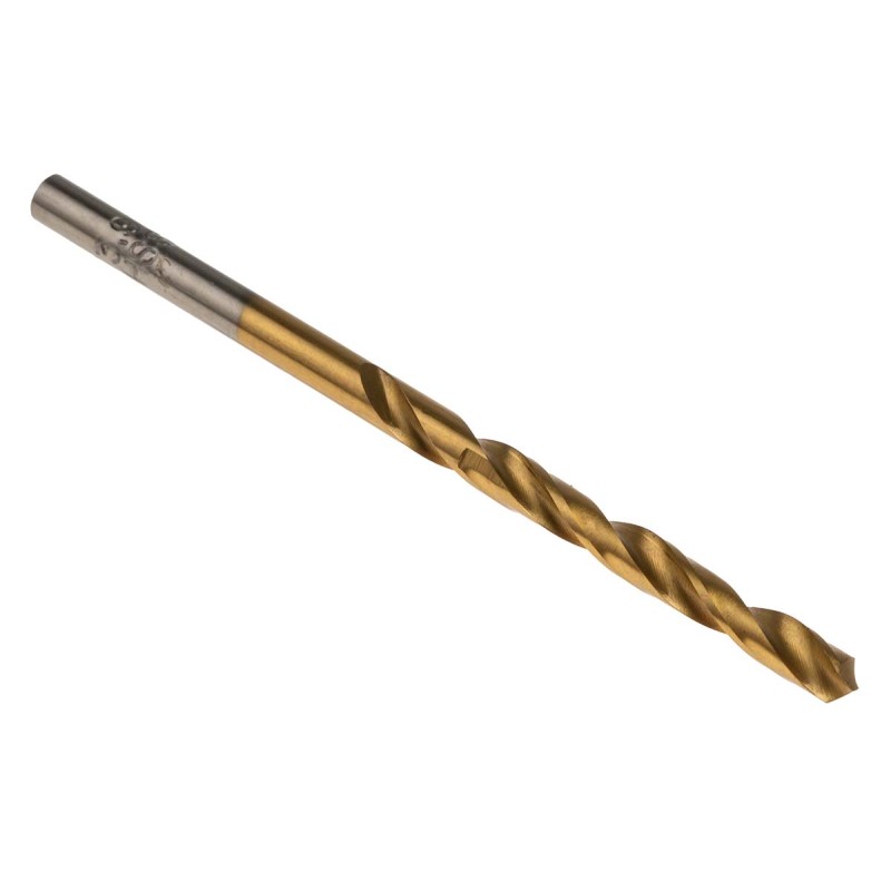 1 Box of 10 - RS PRO HSS Twist Drill Bit, 3.9mm Diameter, 75 mm Overall