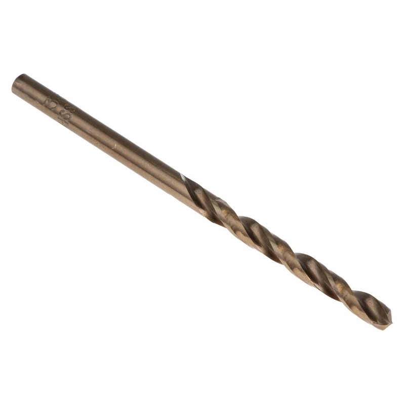 1 Box of 10 - RS PRO HSCo Twist Drill Bit, 3.5mm Diameter, 70 mm Overall