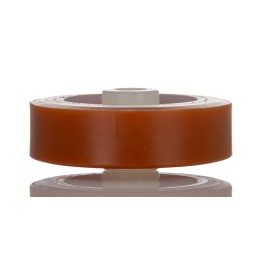 1 pcs - LAG Orange, White Polyurethane Abrasion Resistant, Hygienic, Laceration Resistant, Non-Marking Trolley Wheel, 200kg