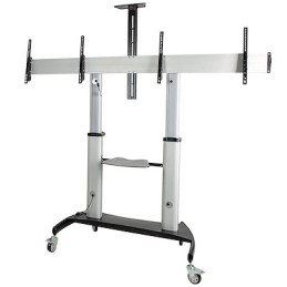 1 pcs - StarTech.com Floor Mounting Mobile TV Stand for 2 x Screen, 60in Screen Size