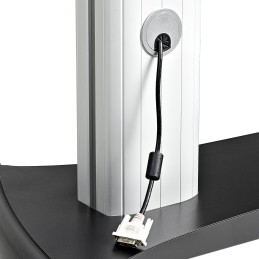 1 pcs - StarTech.com Floor Mounting Mobile TV Stand for 2 x Screen, 60in Screen Size