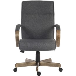 1 pcs - RS PRO Grey Fabric Executive Chair, 115kg Weight Capacity