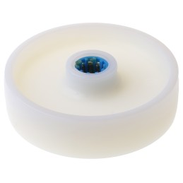 1 pcs - LAG White Polyamide Hygienic, Low Rolling Resistance, Non-Marking Trolley Wheel, 400kg