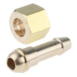 1 pcs - RS PRO Hose Connector Hose Tail Adaptor, BSP 3/8in 3/8in ID