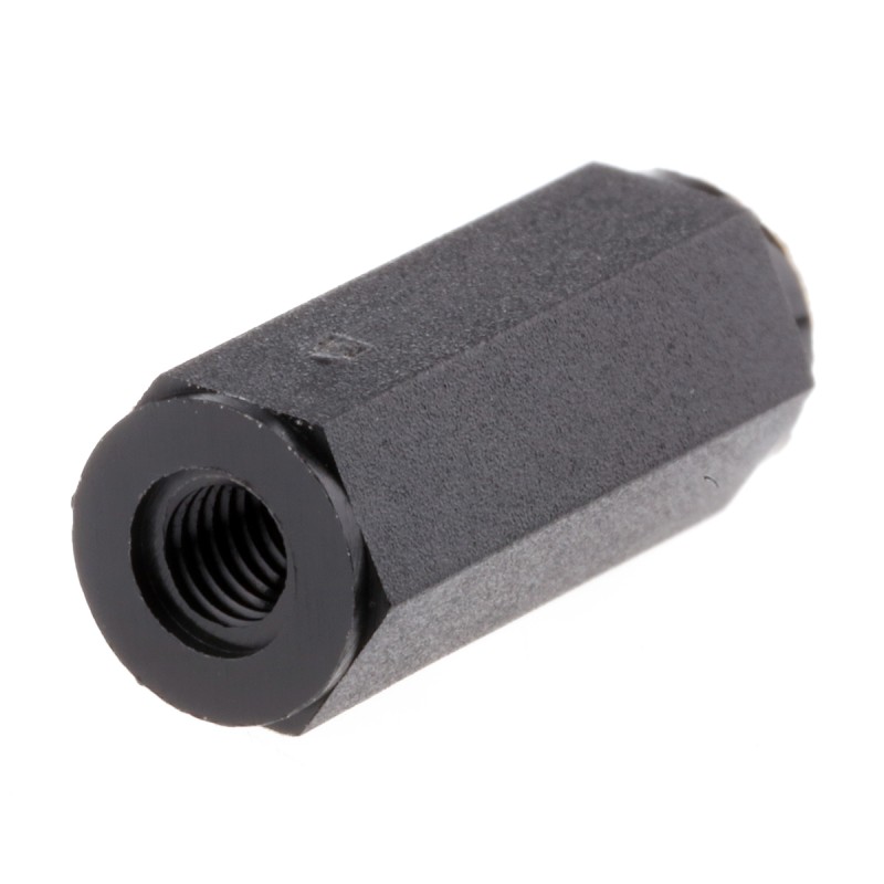 10 pcs - Essentra Threaded Standoff, M3 Thread, 15mm Body, Nylon, Female/Female