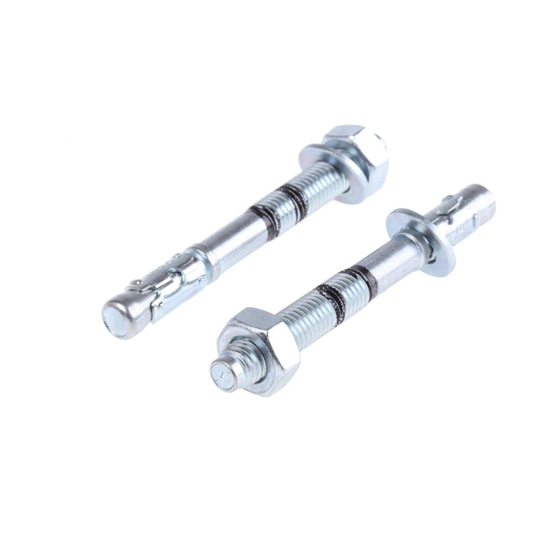 10 pcs - RawlPlug Steel Bolt Anchor 10mm x 95mm, 10mm Fixing Hole