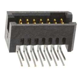 1 pcs - Samtec TFM Series Right Angle Through Hole PCB Header, 10 Contact(s), 1.27mm Pitch, 2 Row(s), Shrouded