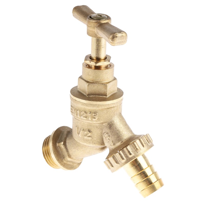1 pcs - RS PRO Brass Twist Handle Bib Tap, 1/2in