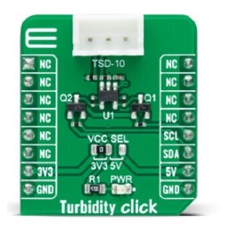 1 Box of 1 - MikroElektronika Turbidity Click Add On Board MikroBUS