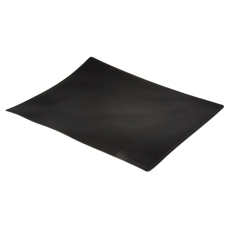 1 pcs - Durable Black Non-Slip Desk Mat, Contoured, 400mm x 530mm