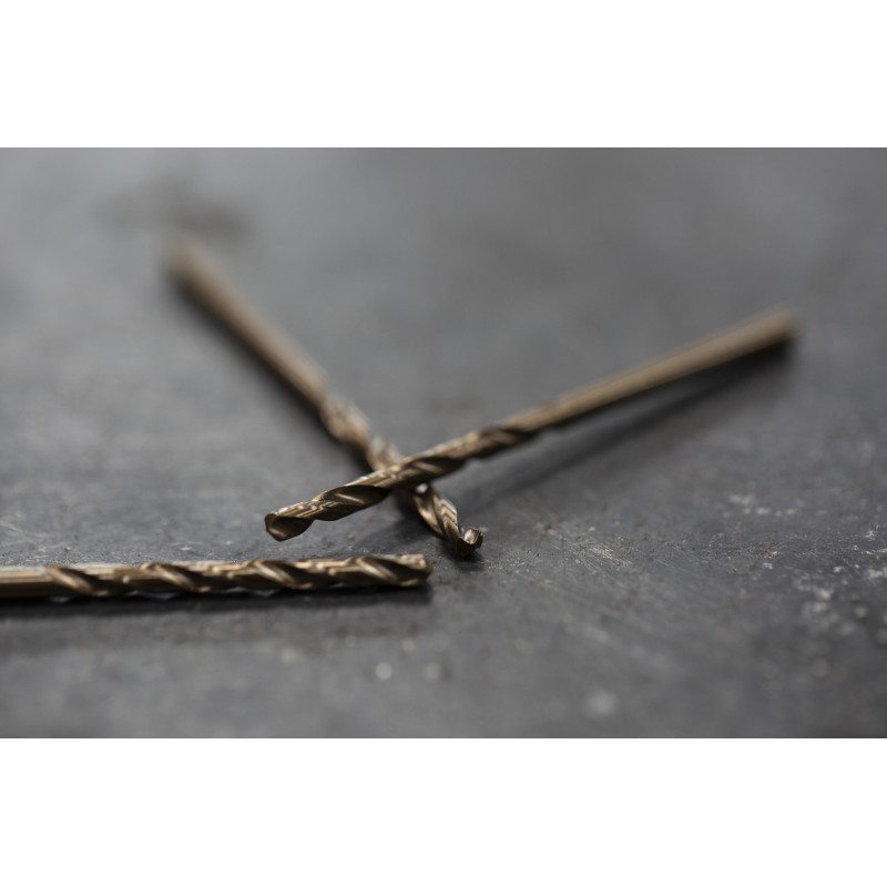 1 Box of 10 - RS PRO HSCo Twist Drill Bit, 2.5mm Diameter, 57 mm Overall