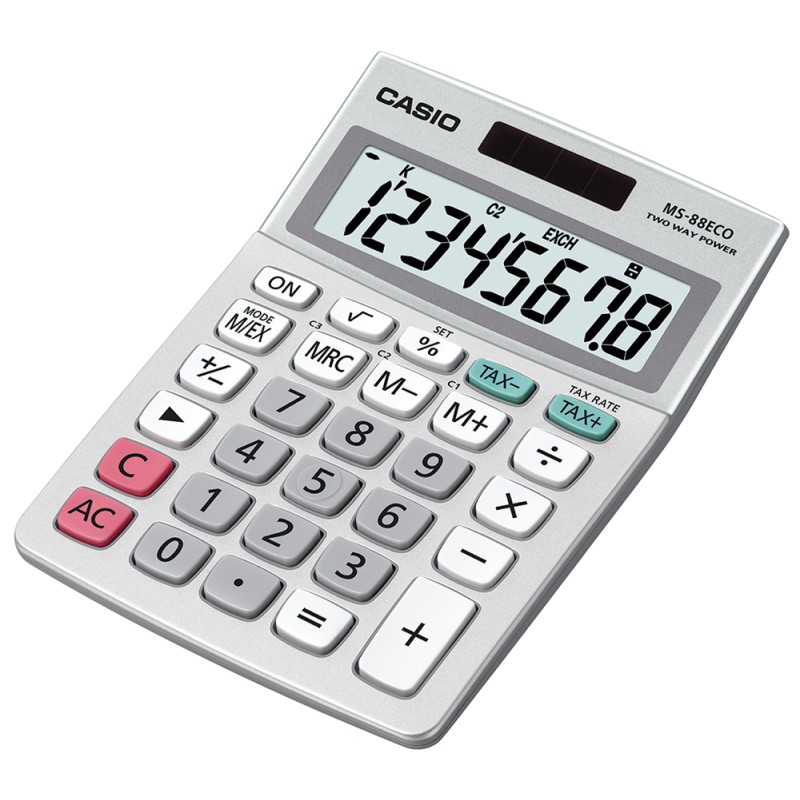 1 pcs - Casio Battery & Solar Powered Desktop Calculator