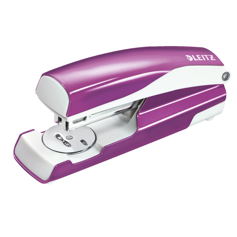 1 pcs - Leitz NeXXt Series WOW Half Strip Stapler, 30 Sheet Capacity, 24/6 mm, 26/6 mm, Leitz Power Performance P3 Staple Size