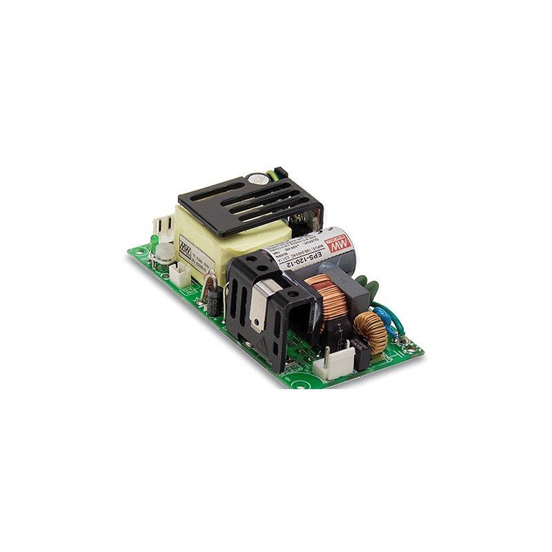 1 pcs - MEAN WELL Switching Power Supply, EPS-120-24, 24V dc, 5A, 84W, 1 Output, 113 - 370 V dc, 80 - 264 V ac