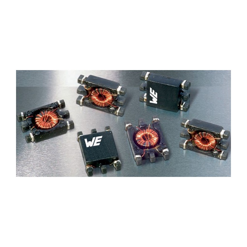 5 pcs - Wurth, WE-SL3 SMD Common Mode Line Filter with a Ferrite Core, 22 μH -30 - +50% Dual 700mA Idc