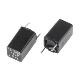 5 pcs - RS PRO Polystyrene Film Capacitor, 63V dc, ±1%, 150pF, Through Hole