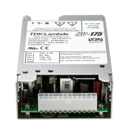 1 pcs - TDK-Lambda Switching Power Supply, NV1-4G5FF-C, 5 V dc, ±15 V dc, ±24 V dc, 1 A, 4 A, 7.5 A, 8 A, 180W, Quad Output, 90