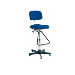 1 pcs - Bott Blue Vinyl Drafting Chair, 120kg Weight Capacity